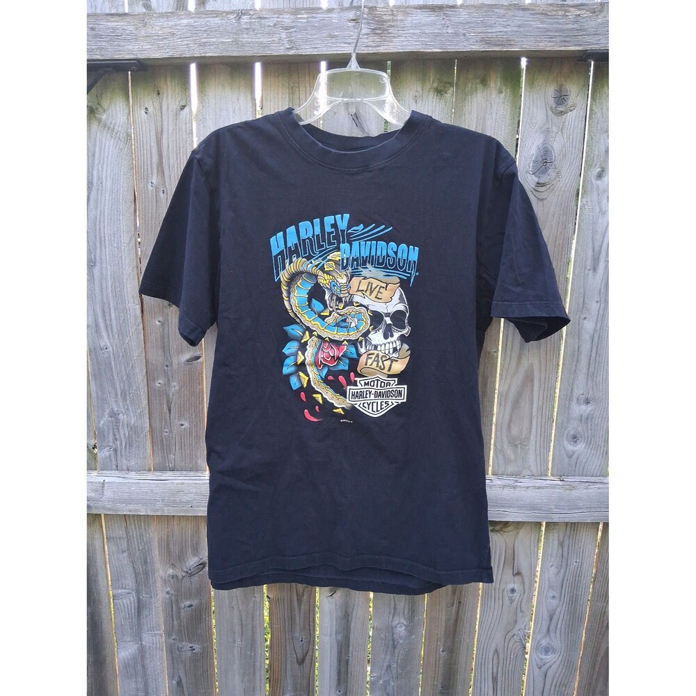 077 Harley Davidson Graphic T-Shirt Porto Alegre Brasil Men's M/L S/S 2016